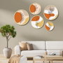 Wallity Yats-03 Conjunto de 5 Cuadros Decorativos Multicolor